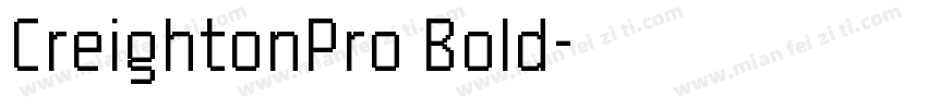 CreightonPro Bold字体转换